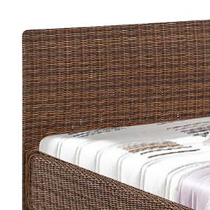 Doppelbett Osby Rattan - Braun - 180 x 200cm