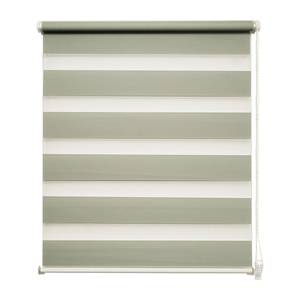 Store double Truro Matière synthétique / Fibre synthétique - Vert pistache / Blanc - 90 x 150 cm