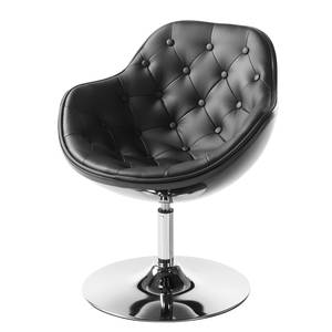 Fauteuil cocktail pivotant Apia Noir