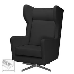 Draaifauteuil Bucoli structuurstof - Antraciet