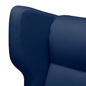 Draaifauteuil Bucoli structuurstof - Donkerblauw