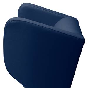 Draaifauteuil Bucoli structuurstof - Donkerblauw