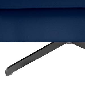 Fauteuil pivotant Bucoli Tissu structuré - Bleu foncé