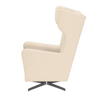 Fauteuil pivotant Bucoli Tissu structuré - Ecru