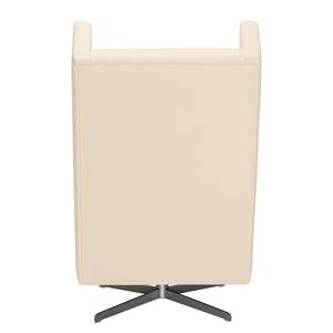 Fauteuil pivotant Bucoli Tissu structuré - Ecru