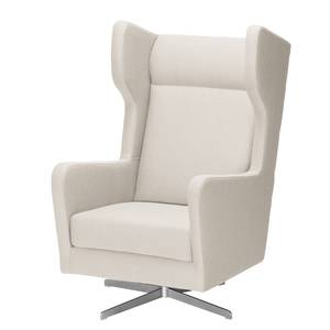 Draaifauteuil Bucoli geweven stof - Licht beige