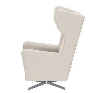 Fauteuil pivotant Bucoli Tissu - Beige clair