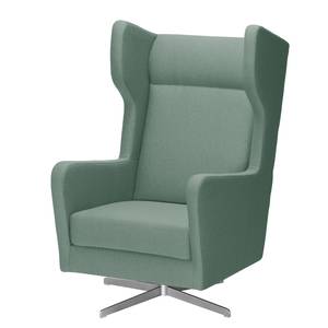 Fauteuil pivotant Bucoli Tissu - Vert océan