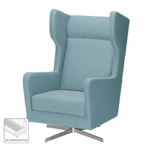 Fauteuil pivotant Bucoli Tissu - Gris menthe