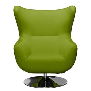 Draaifauteuil Burns geweven stof Groen - Textiel - 89 x 101 x 88 cm