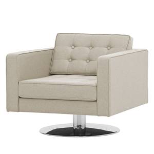 Draaifauteuil Chelsea geweven stof Stof Selva: Beige