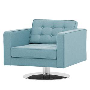 Fauteuil pivotant Chelsea Tissu Tissu Selva : Bleu clair