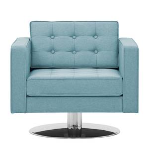 Fauteuil pivotant Chelsea Tissu Tissu Selva : Bleu clair