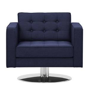 Fauteuil pivotant Chelsea Tissu Tissu Milan : Bleu foncé