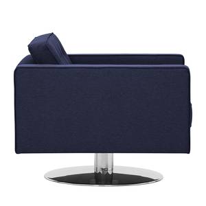 Fauteuil pivotant Chelsea Tissu Tissu Milan : Bleu foncé