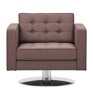 Fauteuil pivotant Chelsea Tissu Tissu Milan : Gris-Marron