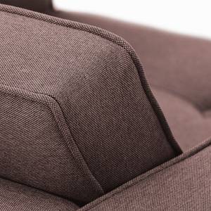 Draaifauteuil Chelsea geweven stof Geweven stof Milan: Grijs-Marron