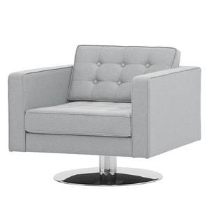 Fauteuil pivotant Chelsea Tissu Tissu Selva : Gris argenté