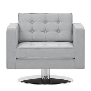 Fauteuil pivotant Chelsea Tissu Tissu Selva : Gris argenté