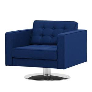 Draaifauteuil Chelsea geweven stof Stof Ramira: Blauw