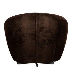 Fauteuil pivotant Marvin Aspect vieux cuir mocca