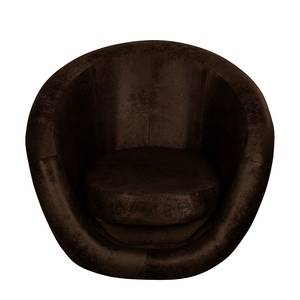 Fauteuil pivotant Marvin Aspect vieux cuir mocca