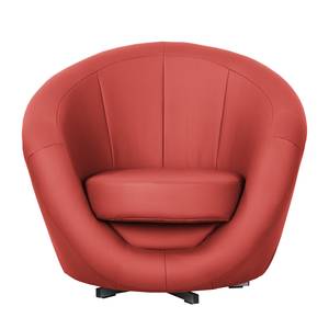 Fauteuil pivotant Marvin Imitation cuir - Rouge