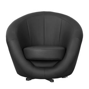 Fauteuil pivotant Marvin Imitation cuir - Noir