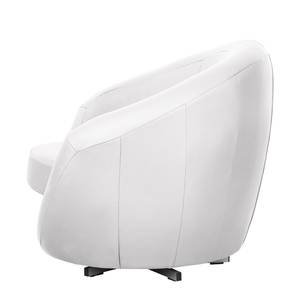 Fauteuil pivotant Marvin Imitation cuir - Blanc