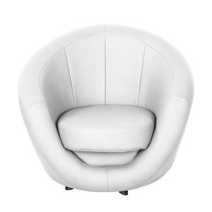 Fauteuil pivotant Marvin Imitation cuir - Blanc