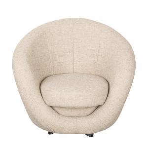 Draaifauteuil Marvin structuurstof - Crème