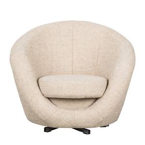 Draaifauteuil Marvin structuurstof - Crème