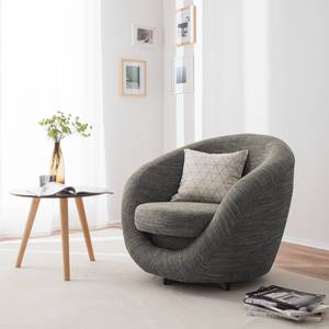 Fauteuil pivotant Marvin Tissu structuré - Gris