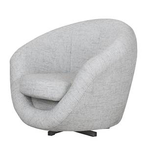 Draaifauteuil Marvin structuurstof - Zilver