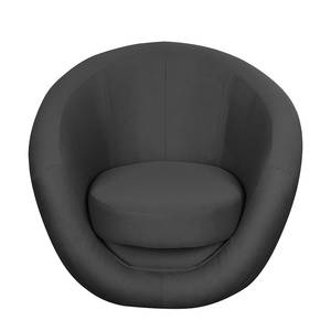 Fauteuil pivotant Marvin Tissu gris foncé