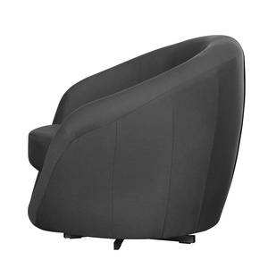 Fauteuil pivotant Marvin Tissu gris foncé