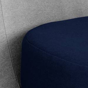 Fauteuil Marvin Tissu - Gris / Bleu foncé