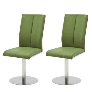 Draaistoelen Sayreville (2-delige set) Appelgroen