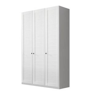 Armoire à portes pivotantes Agnetha Blanc alpin - Largeur : 136 cm