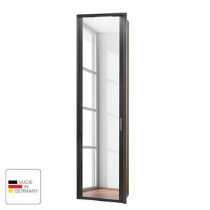 Armoire à portes battantes Arizona Sleep Havanne - Largeur : 51 cm - 1 porte - Avec cadre passepartout - Avec éclairage - 1 miroir