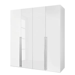 Drehtürenschrank Brooklyn XIII Alpinweiß / Hochglanz Weiß - 200 x 216 cm