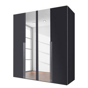 Drehtürenschrank Brooklyn XIII Graphit / Spiegelglas - 200 x 236 cm