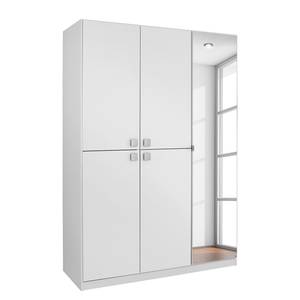 Armoire à portes pivotantes Caria Blanc alpin - Largeur : 136 cm - 5 portes
