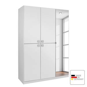 Drehtürenschrank Caria Alpinweiß - Breite: 136 cm - 5 Türen