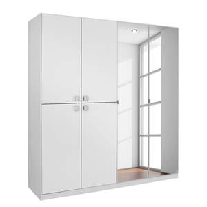 Armoire à portes pivotantes Caria Blanc alpin - Largeur : 181 cm - 6 portes