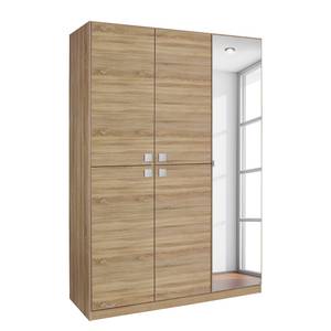 Draaideurkast Caria Sonoma eikenhouten look - Breedte: 136 cm - 5 deuren