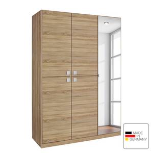 Drehtürenschrank Caria Eiche Sonoma Dekor - Breite: 136 cm - 5 Türen