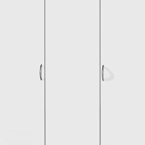 Armoire à portes battantes Case I Blanc alpin - 135 cm - 3 portes - Standard
