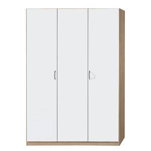 Armoire à portes battantes Case I Blanc alpin / Imitation chêne de Sonoma - 91 cm - 2 portes - Standard