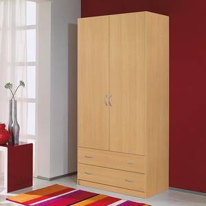 Armoire à portes battantes Case IV Imitation hêtre - 181 cm - 4 portes